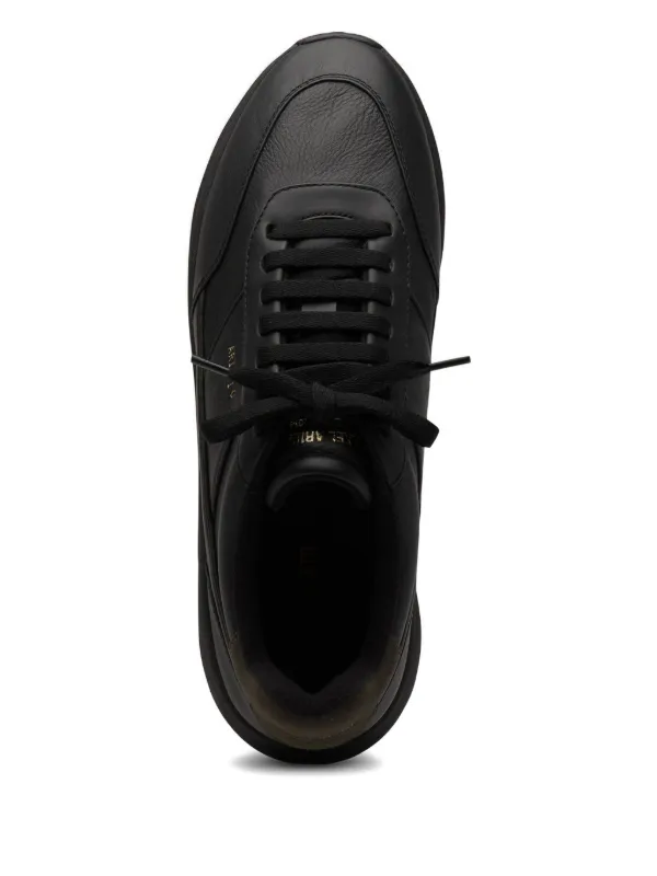 Axel Arigato Genesis Neo Runner Leather Sneakers | Black | FARFETCH