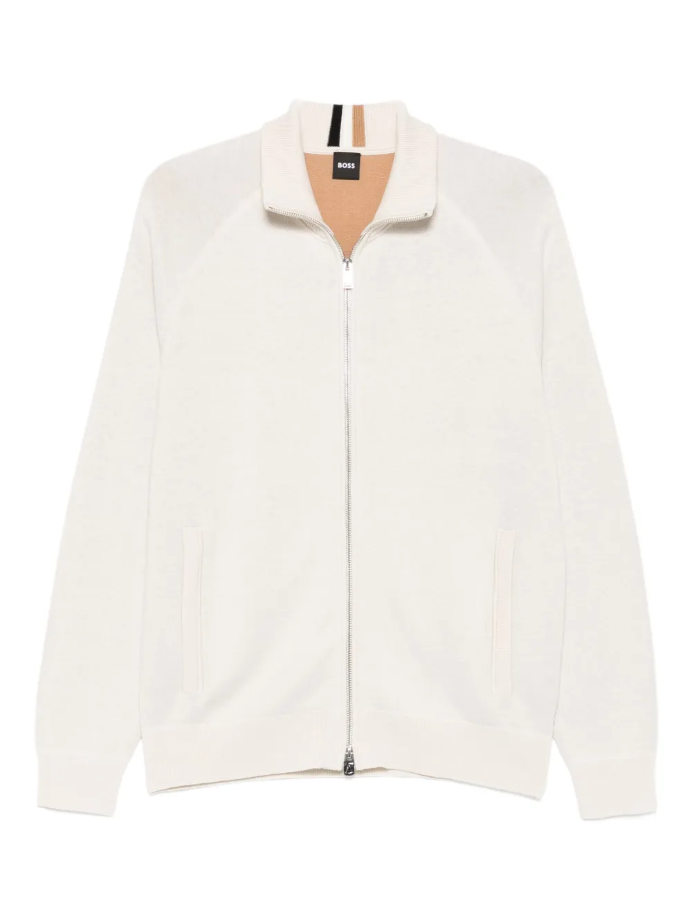 BOSS Vest met rits Beige