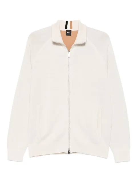 BOSS zip-fastening cardigan