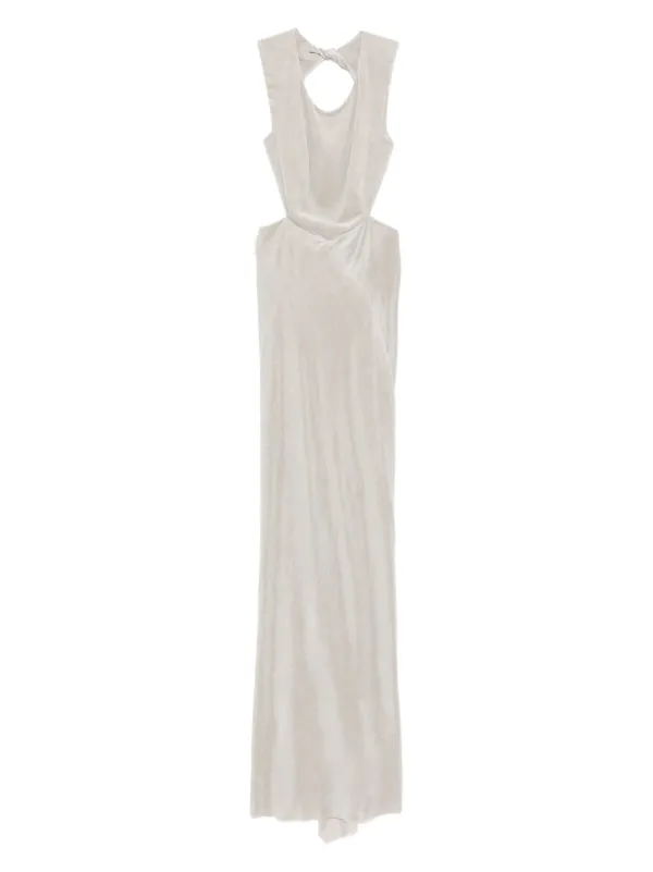 Rick Owens Sleeveless Cut-out Maxi Gown in Neutrals
