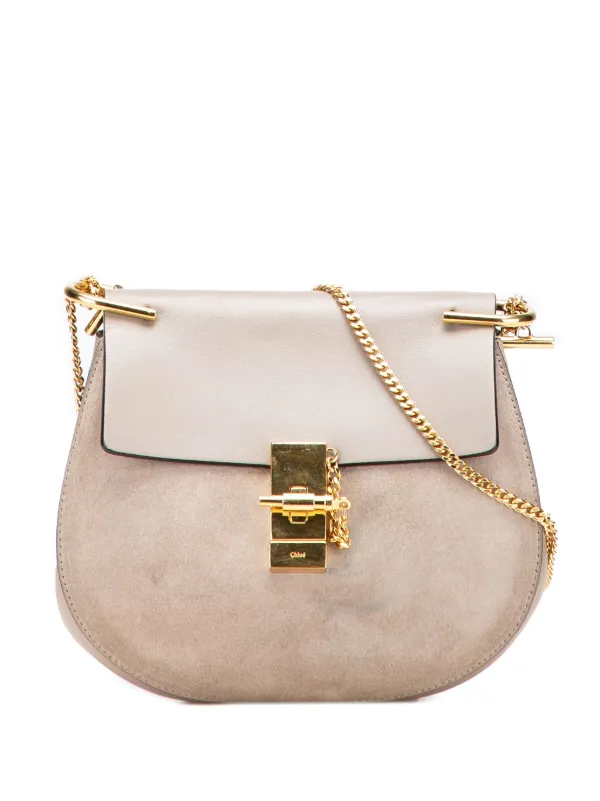 Drew Mini Chloe Drew Bag Suede Chloé Pre-Owned 2010-2025 Small