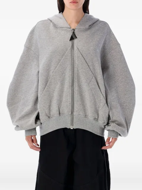 The Attico triangle-zip hoodie