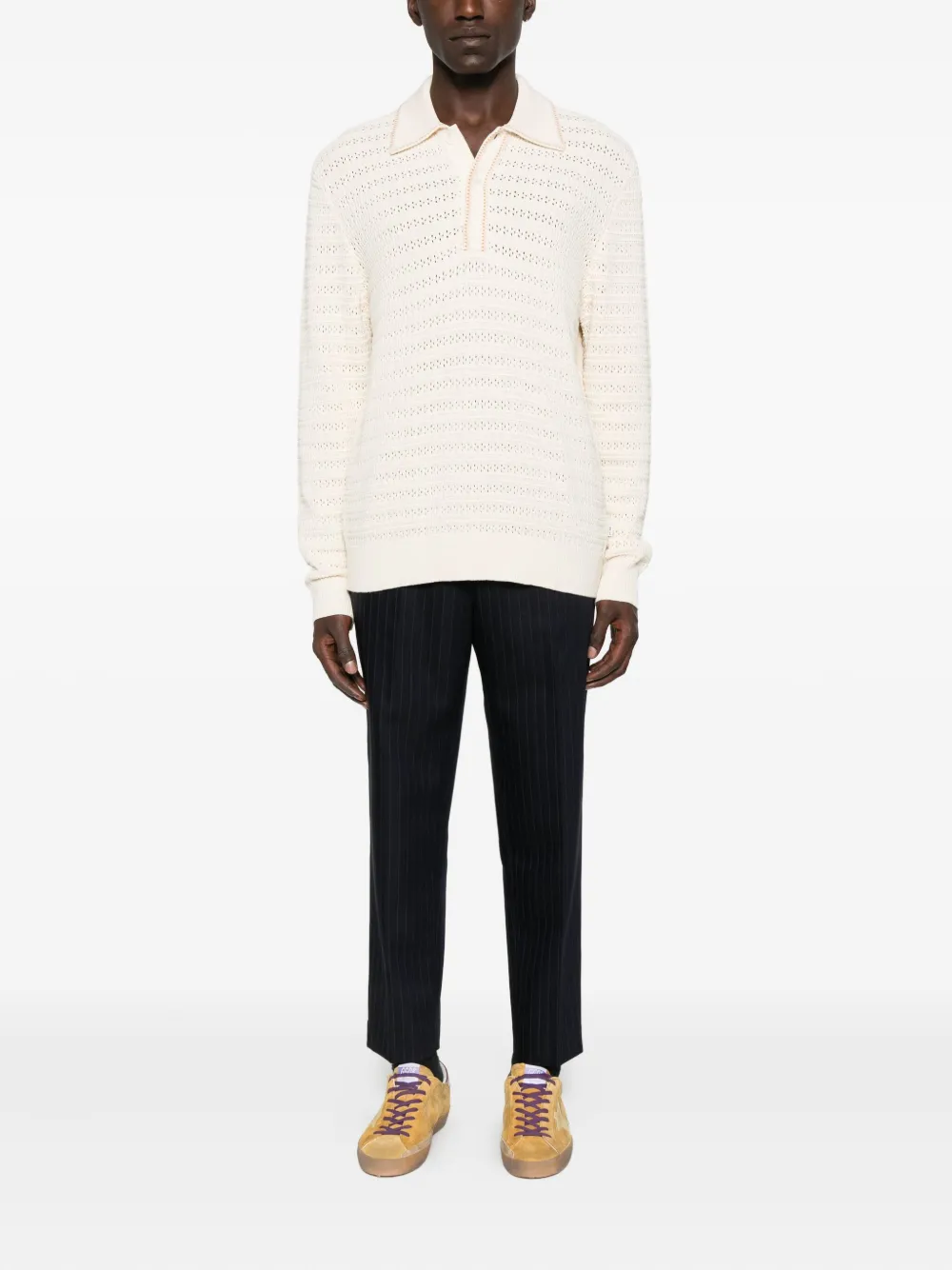 Golden Goose pinstripe trousers - Blauw