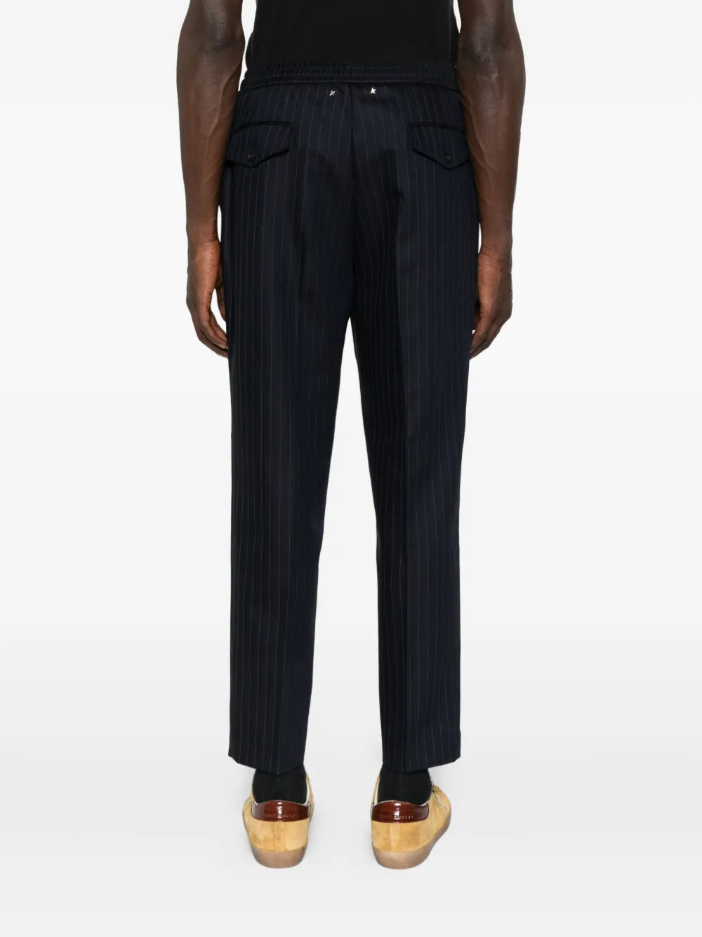 Golden Goose pinstripe trousers Blauw