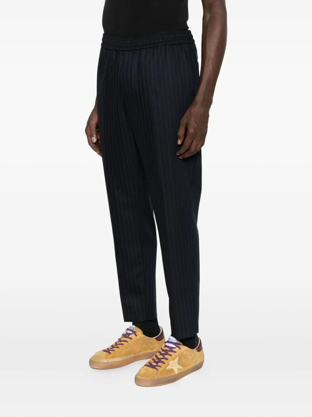 Golden Goose pinstripe trousers Blauw