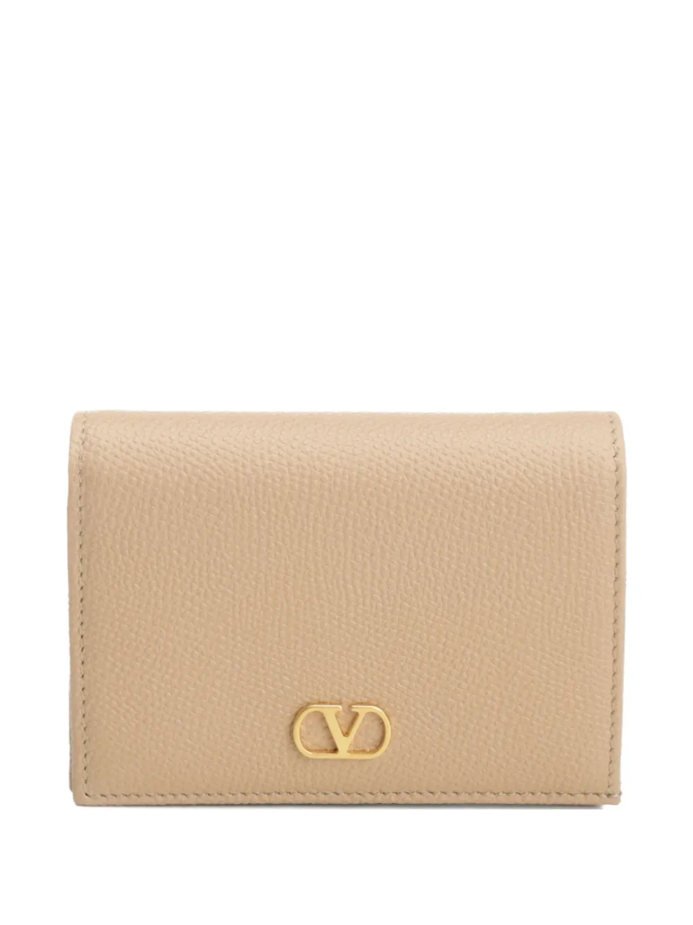 Valentino Garavani PORTAFOGLIO CONTINENTAL VLOGO SIGNATURE. Beige