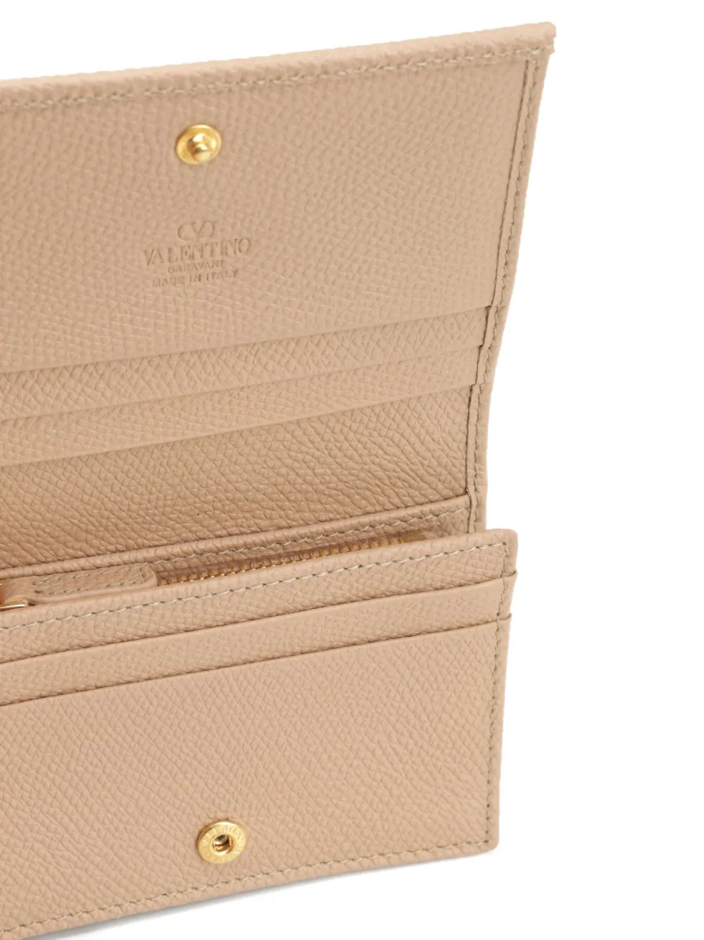 Valentino Garavani PORTAFOGLIO CONTINENTAL VLOGO SIGNATURE. Beige