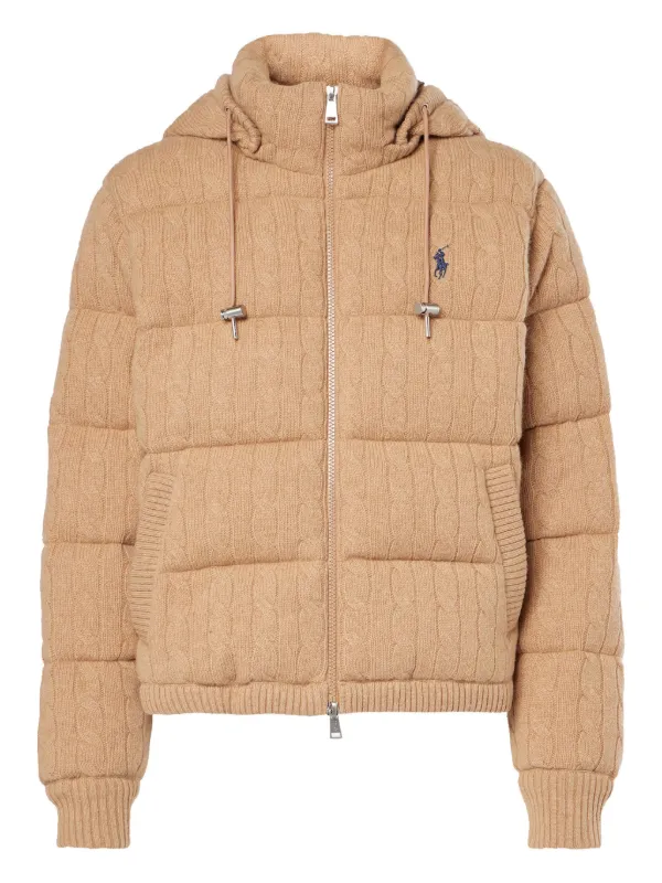 Polo Ralph Lauren ケーブルニット キルティングジャケット