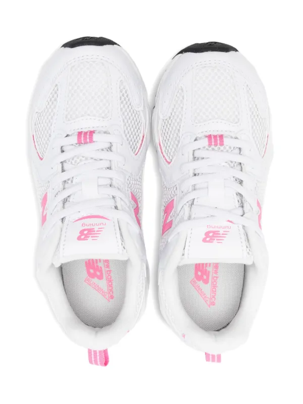 New Balance Kids 530 Mesh Panel Sneakers White FARFETCH IN