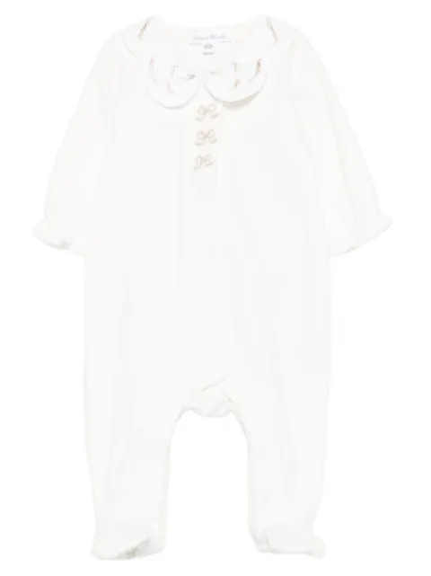Tartine Et Chocolat Peter Pan-collar bow romper
