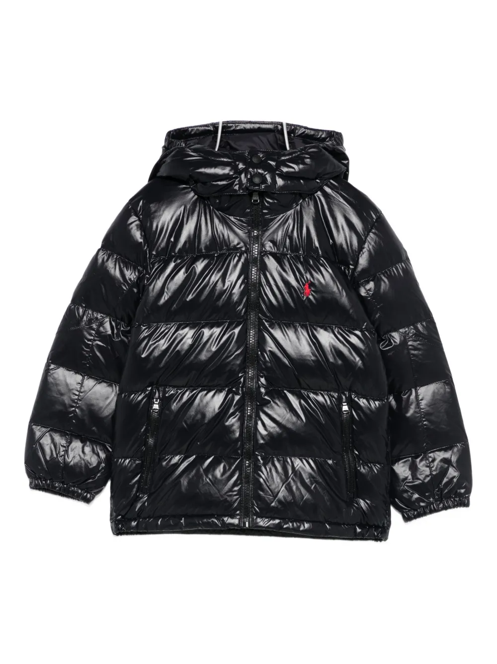 POLO RALPH LAUREN KIDS hooded puffer jacket - Nero