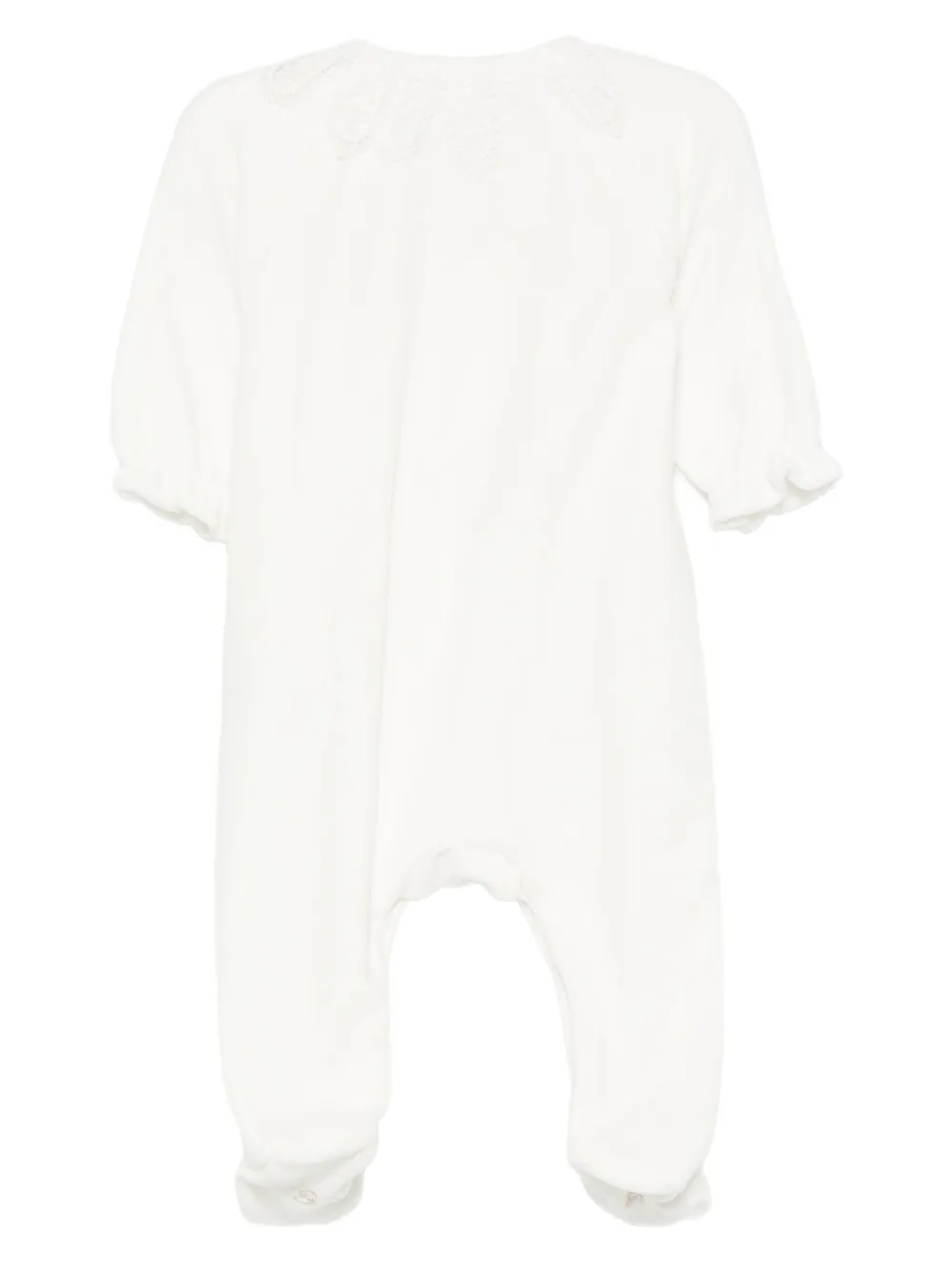 Tartine Et Chocolat Pyjama met geborduurd kant - Wit