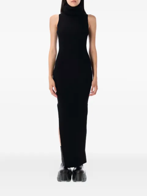 Rick Owens ribbed turtleneck mini dress