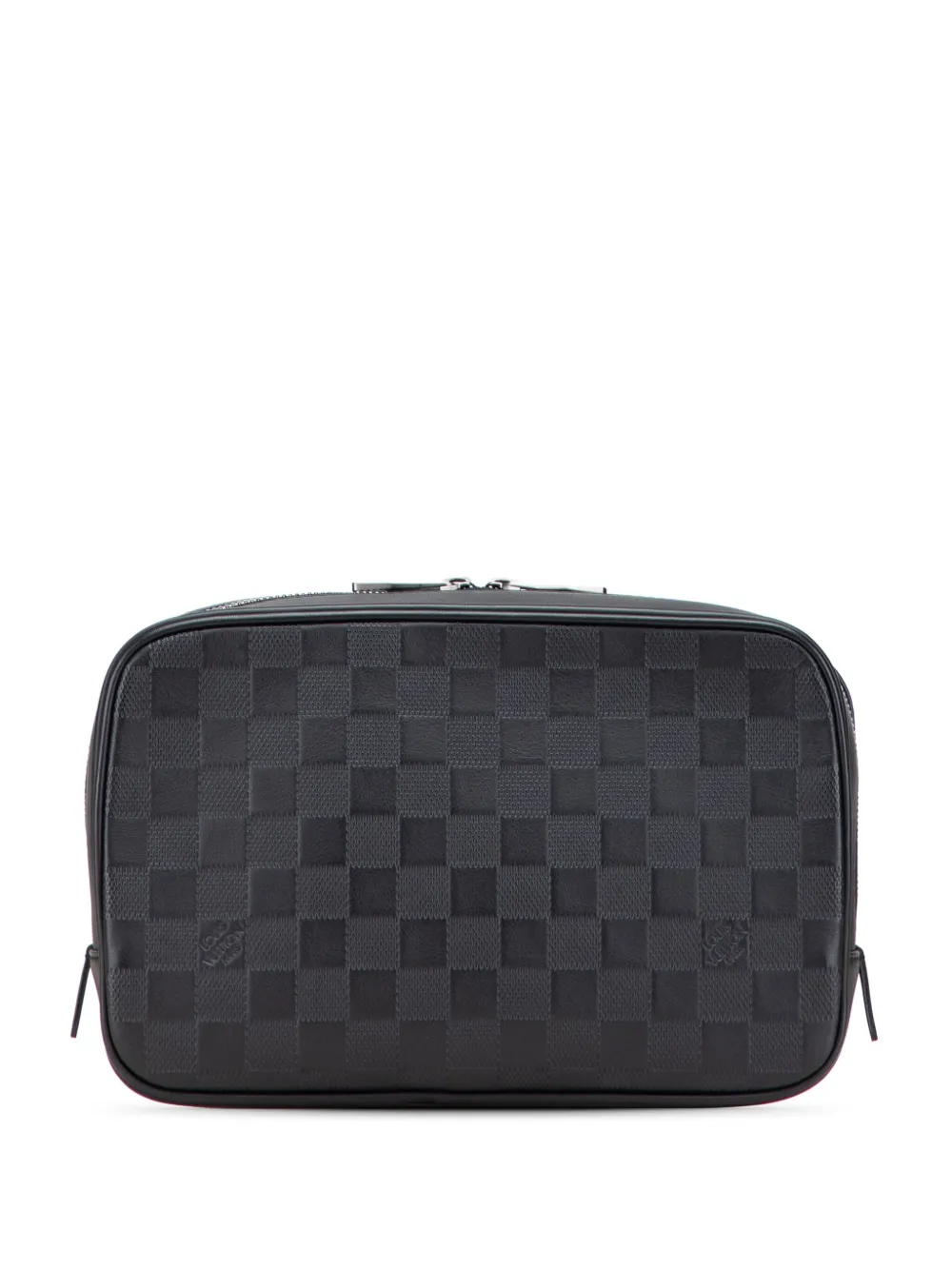 Pre-owned Louis Vuitton 2013 Damier Infini Toiletry Pouch Clutch Bag In Black