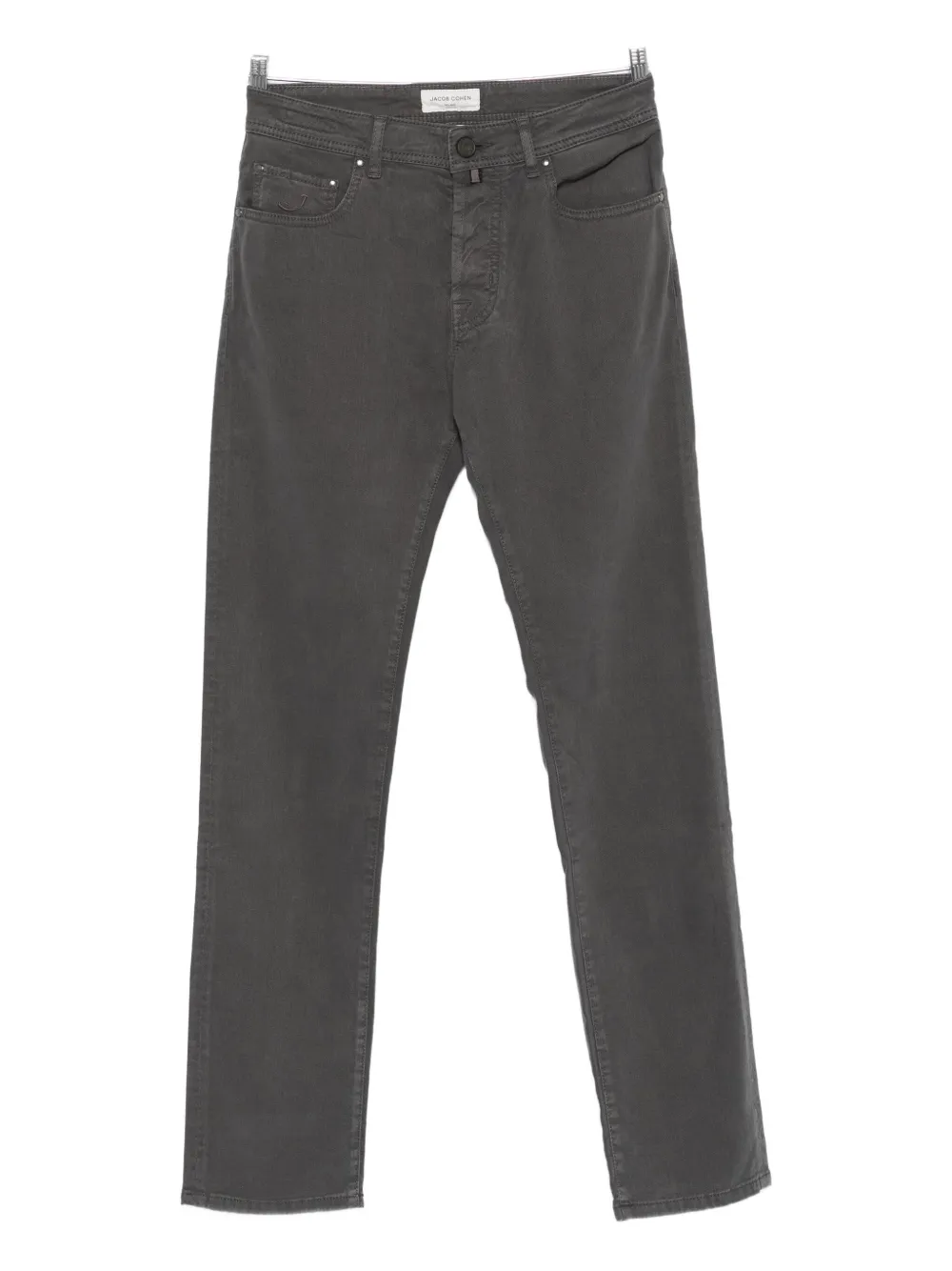 Jacob Cohen Button-fly Five-pocket Trousers In Gray