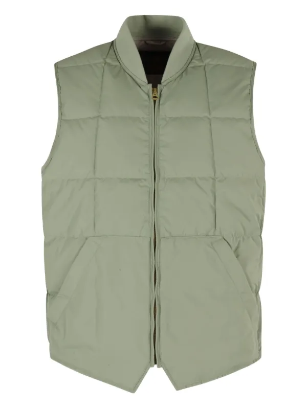 Fortela Quilted Padded Vest in Green