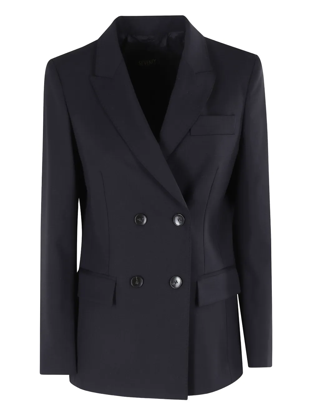 Seventy Blazer met dubbele rij knopen en puntige revers Blauw