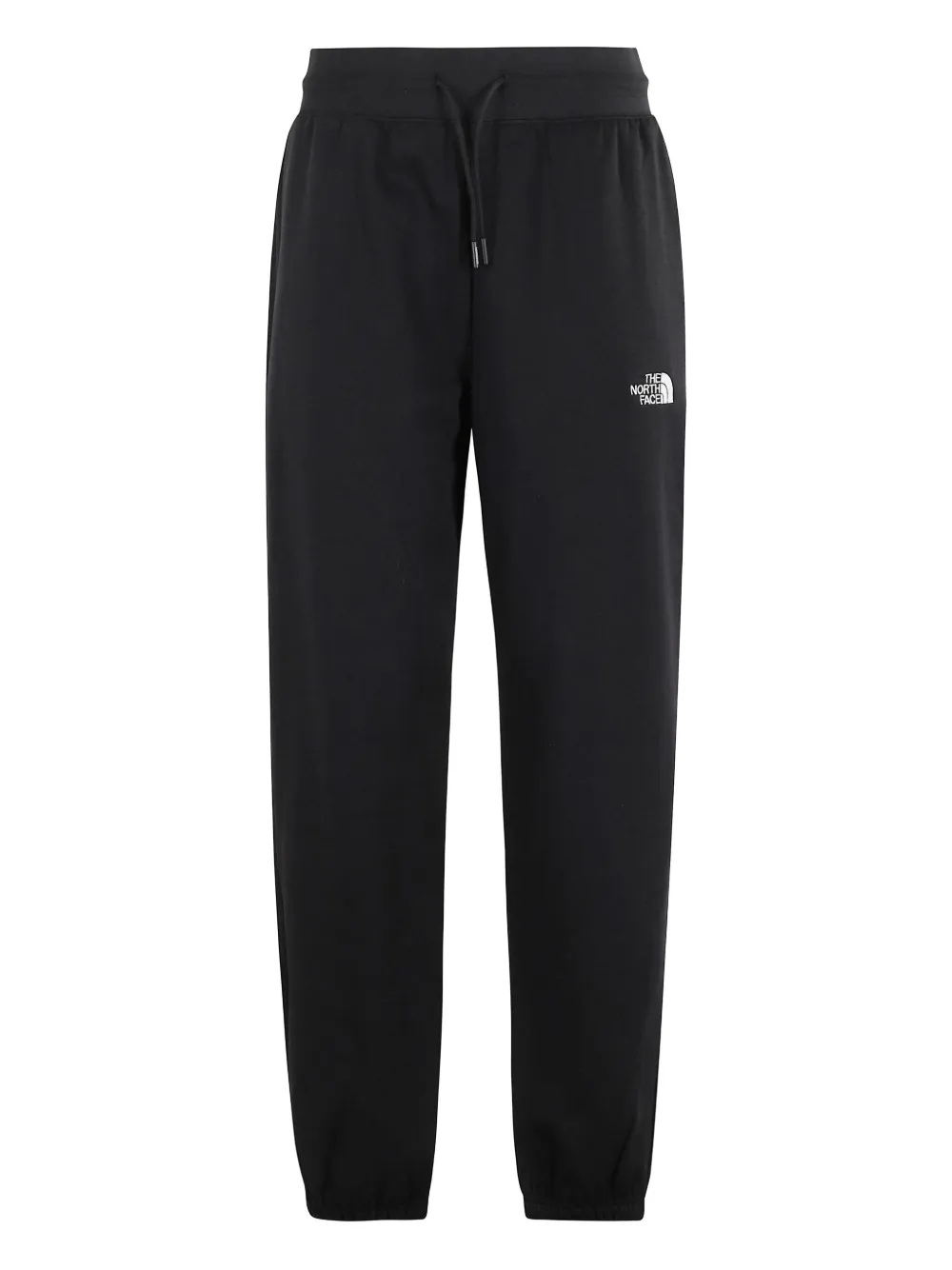 elastic-waistband logo trousers