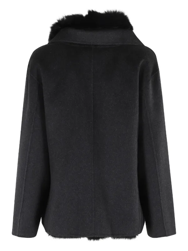 【suwdee】eco fur stand collar coat 即日発送】Eco fur stand collar jacket – FUKI CAMMY