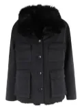 Seventy fur-collar multi-pocket jacket - Grey