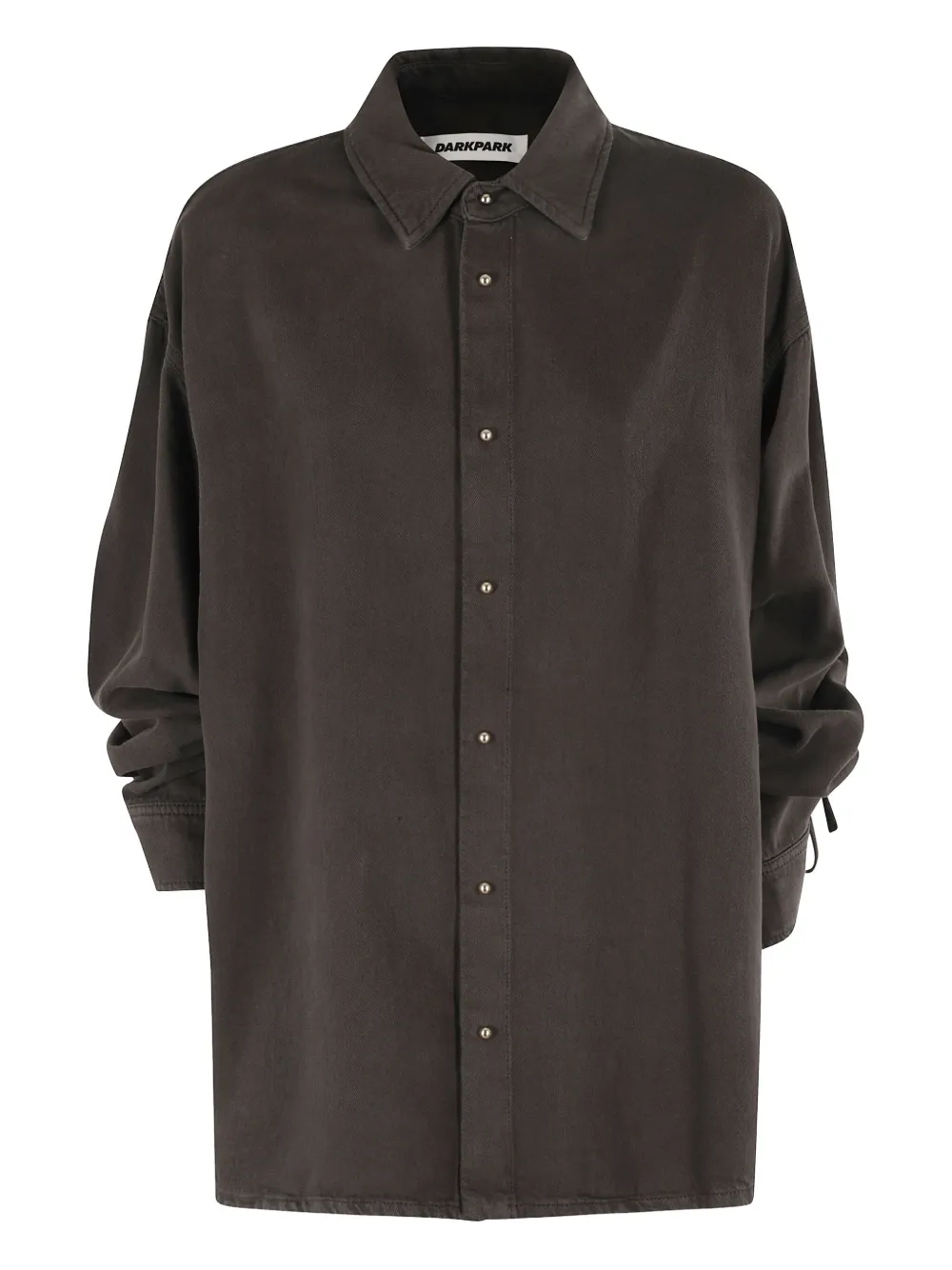 DARKPARK Blouse met manchetten met trekkoord Bruin