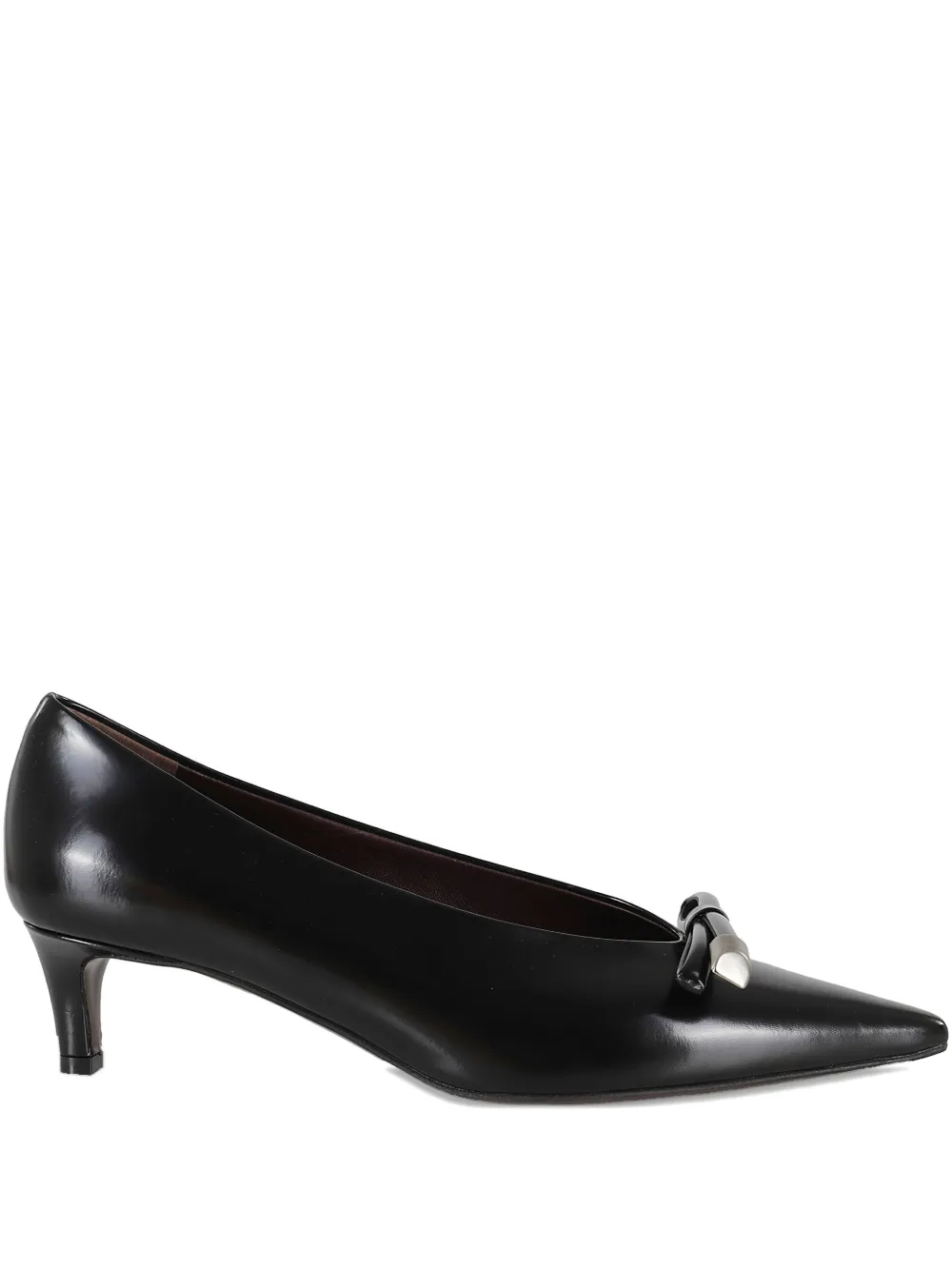 Roberto Festa 50mm Orla bow-detail heeled pumps Black