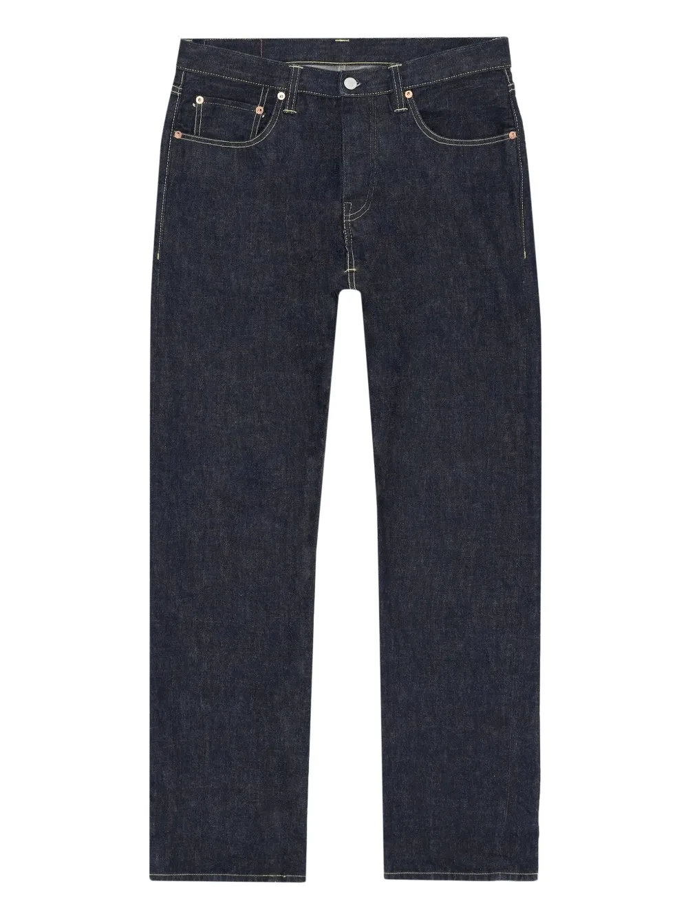 Fortela Yellow-stitch Jeans In Multi