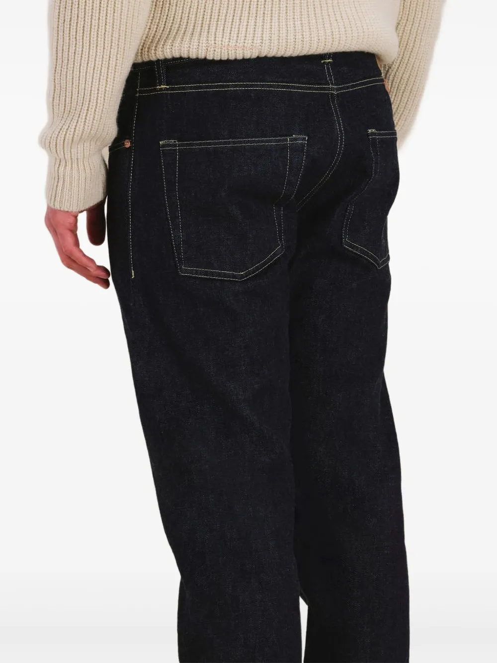 Fortela Yellow-stitch Jeans In Multi
