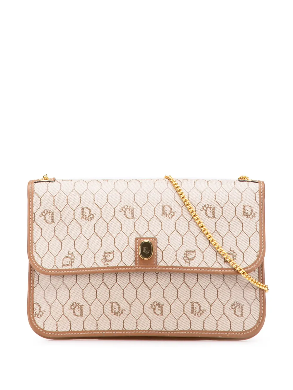 20th Century Honeycomb Coated Canvas Chain crossbody bag