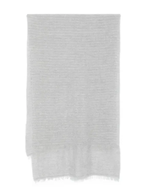 Antonelli metallic-striped scarf