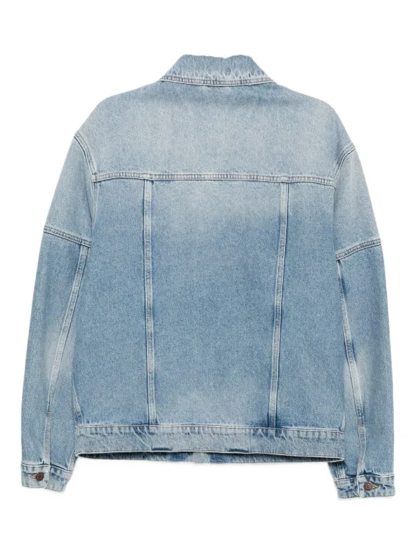 Moschino Patchwork Denim Jacket | ブルー | FARFETCH JP