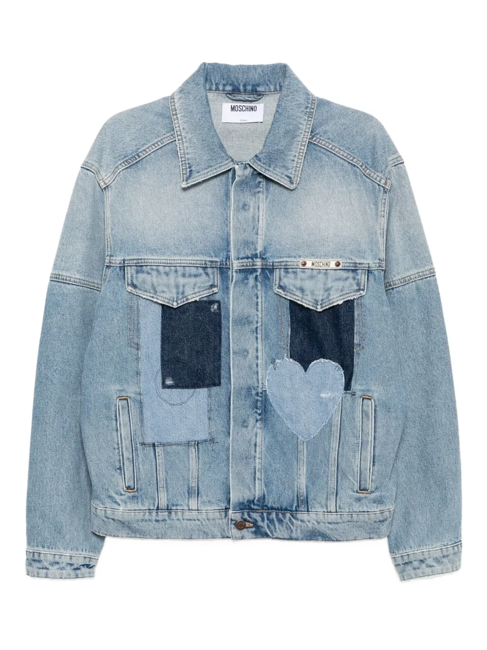 Moschino patchwork denim jacket | Blue | Image 1