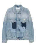 Moschino patchwork denim jacket - Blue