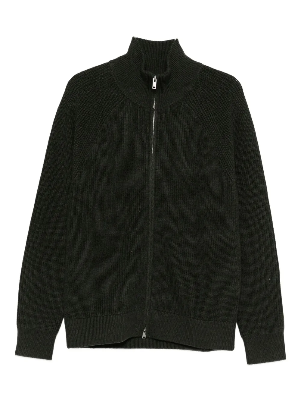 Isabel Marant High-neck Zip-up Sweatshirt In Green