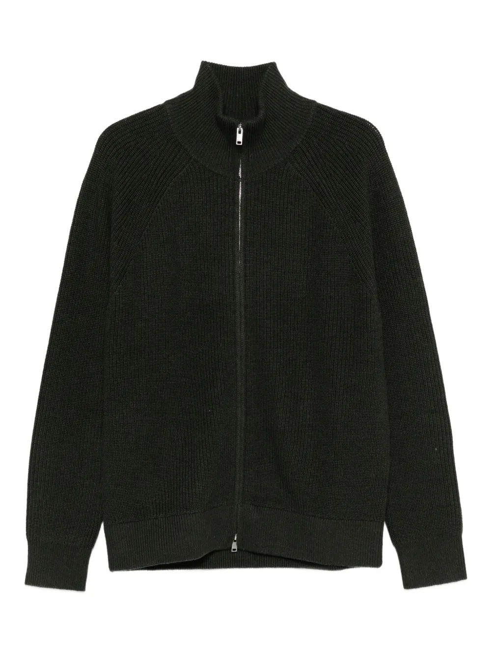 MARANT high-neck zip-up sweatshirt | Green | Image 1