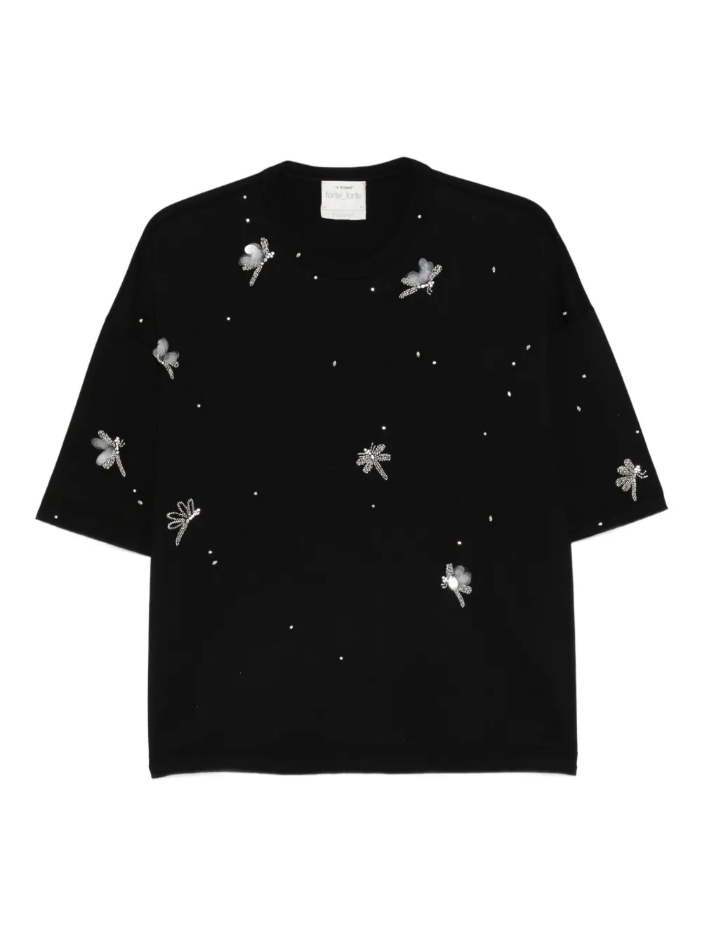 dragonfly embellished T-shirt
