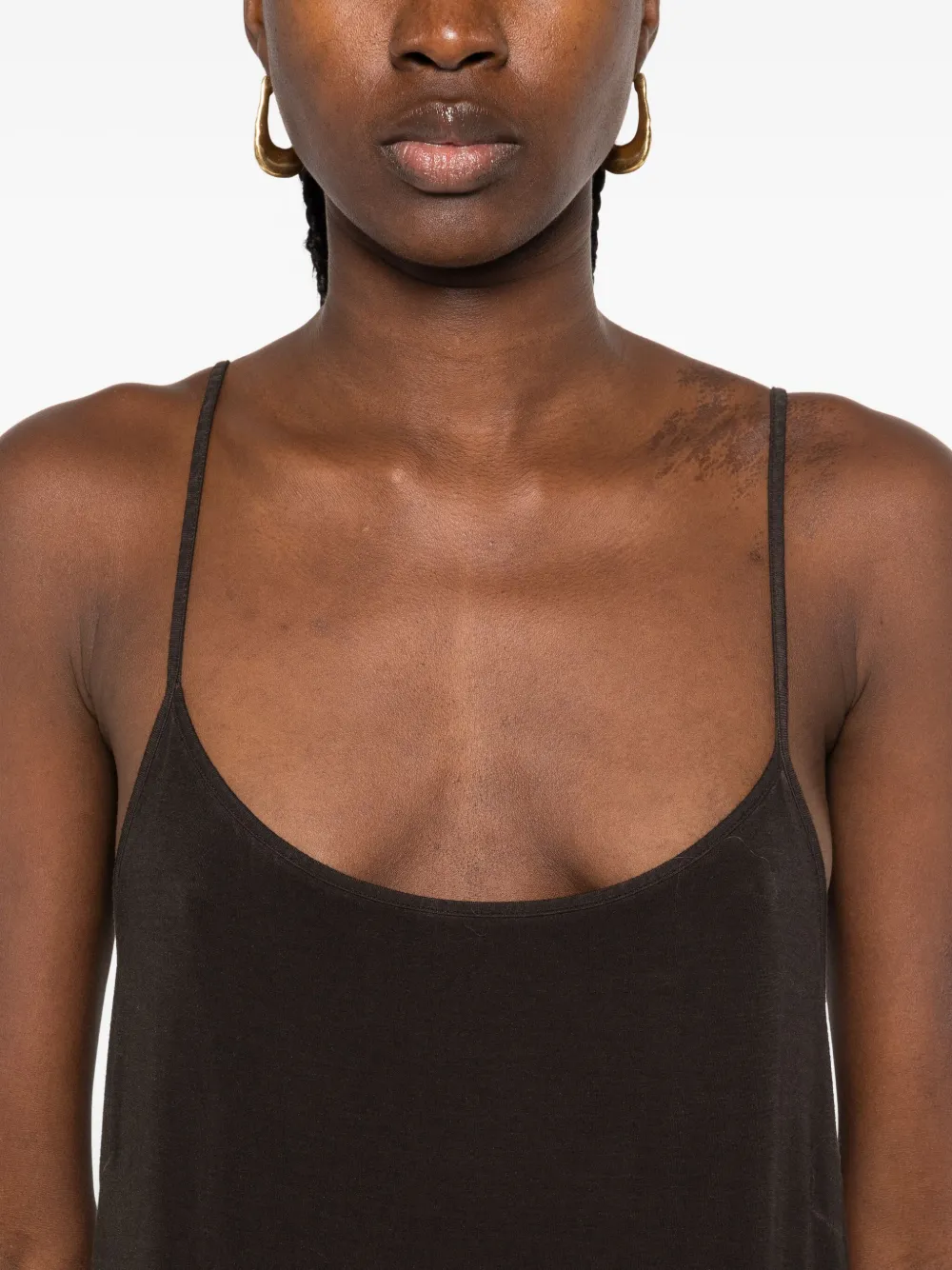 Uma Wang spaghetti-strap maxi dress Bruin