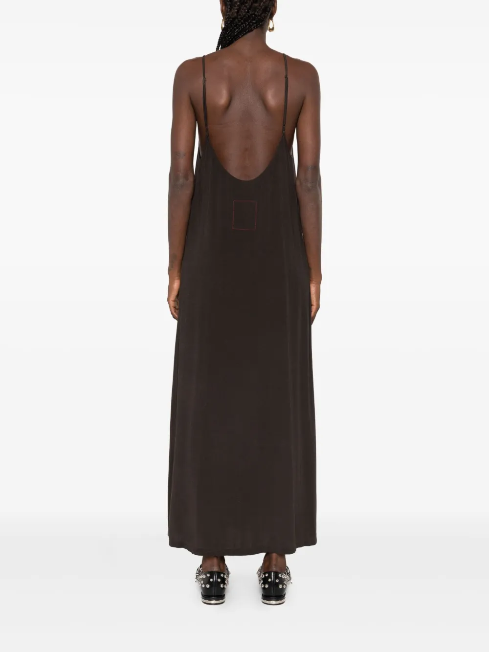 Uma Wang spaghetti-strap maxi dress Bruin