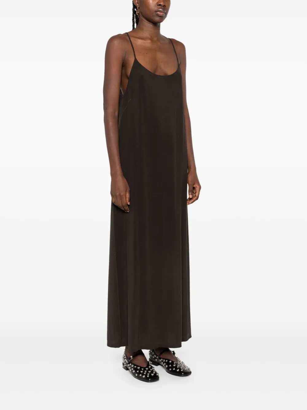 Uma Wang spaghetti-strap maxi dress Bruin