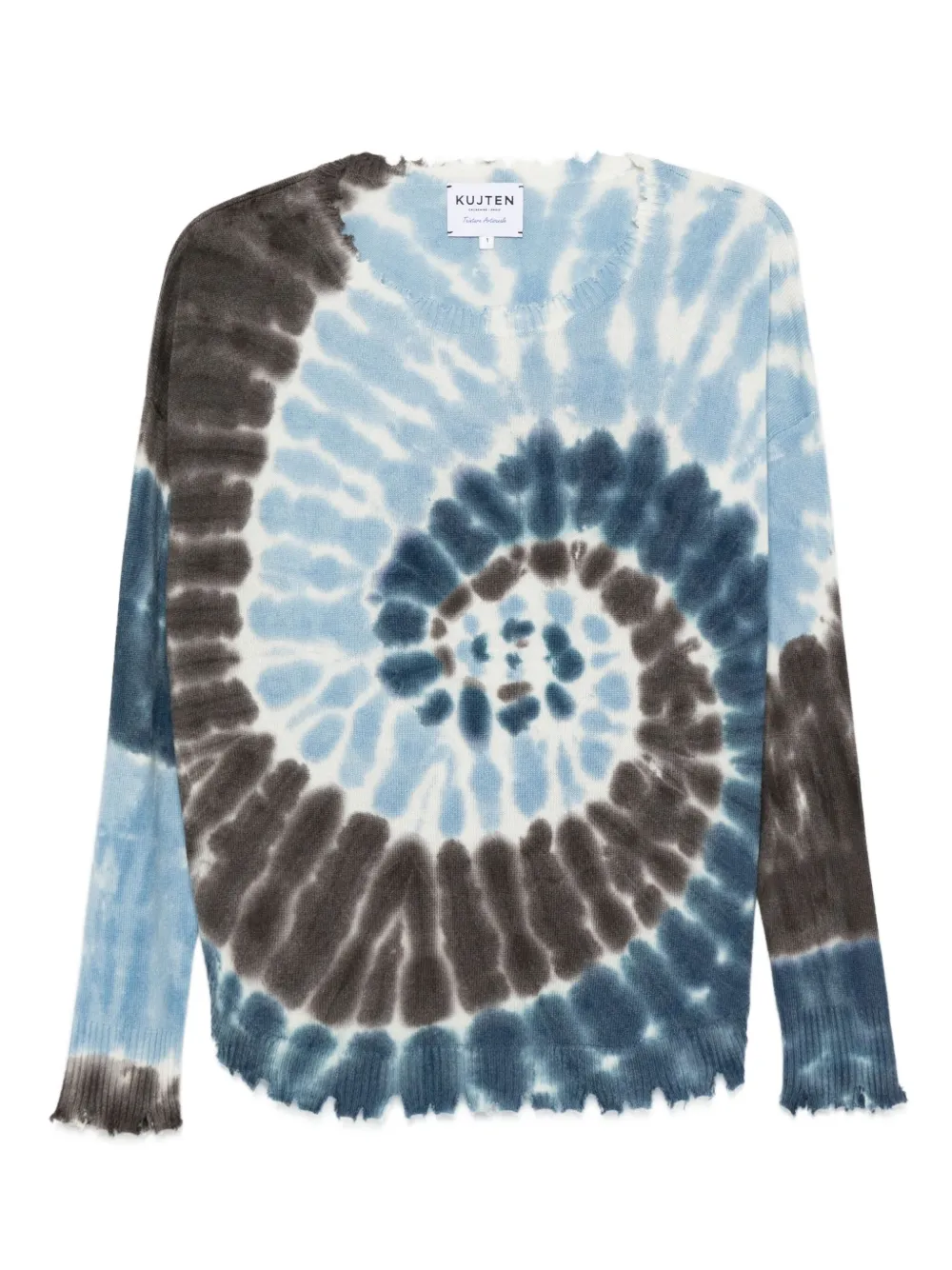 tie-dye cashmere sweater