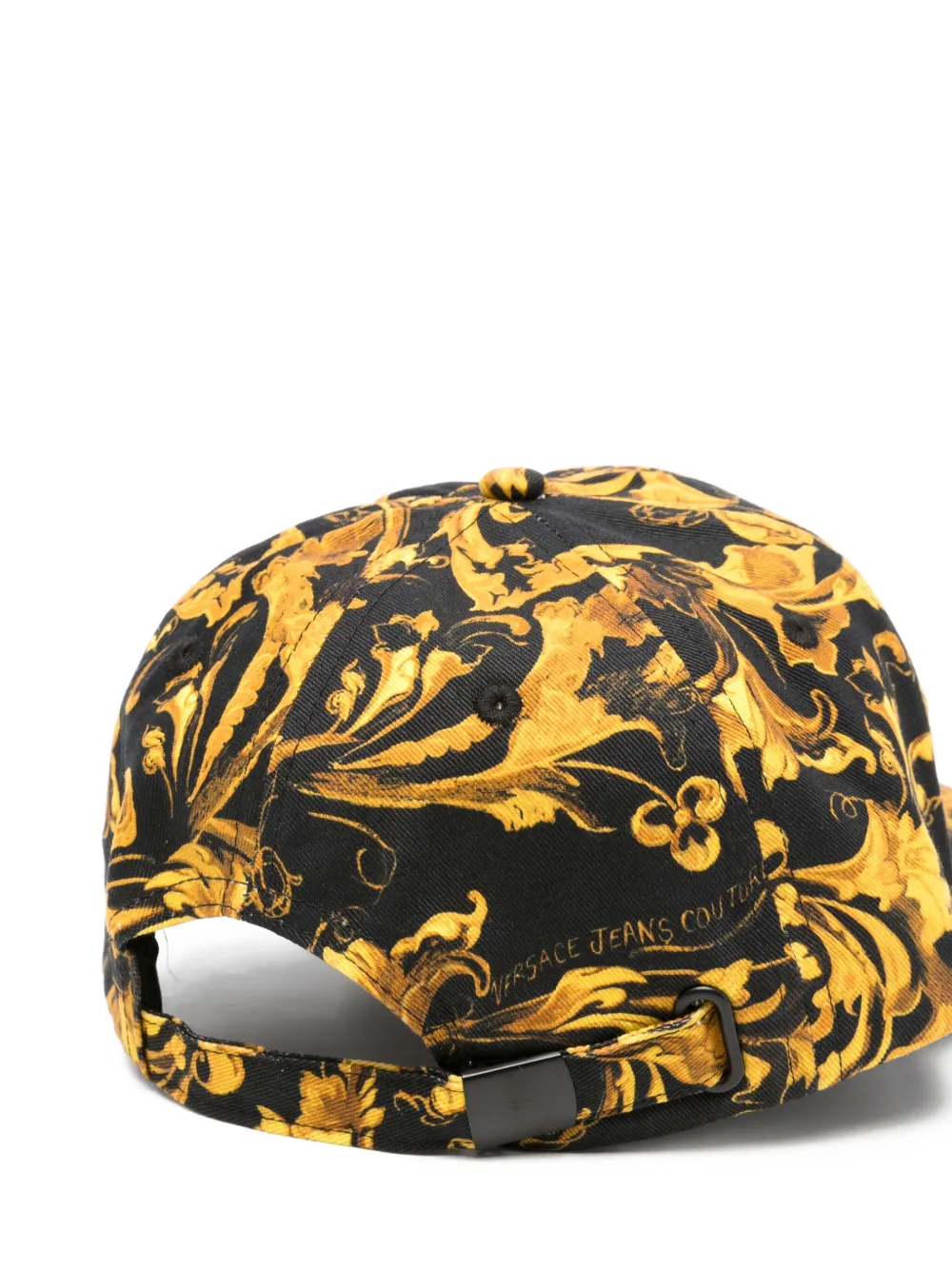 Versace Jeans Couture baroque-print baseball cap - Zwart