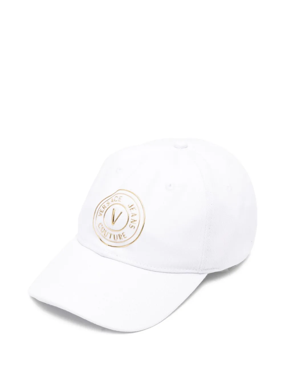 Versace Jeans Couture logo-plaque baseball cap Wit