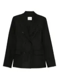 THE ANDAMANE pinstriped double-breasted jacket - Black