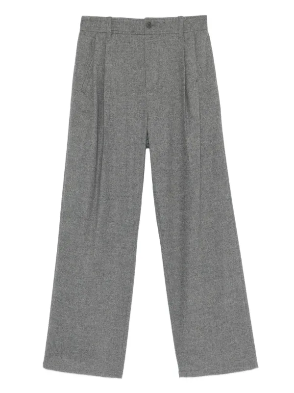 Simkhai Pleated Wide-leg Trousers in Grey