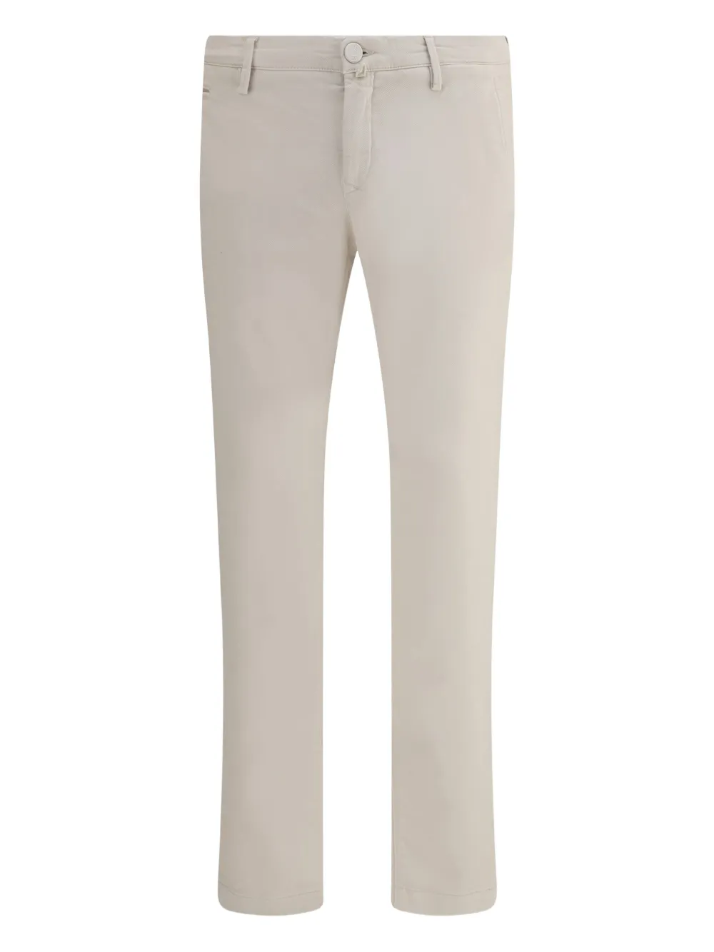 Jacob Cohen Button-closure Cotton Trousers In Neutral