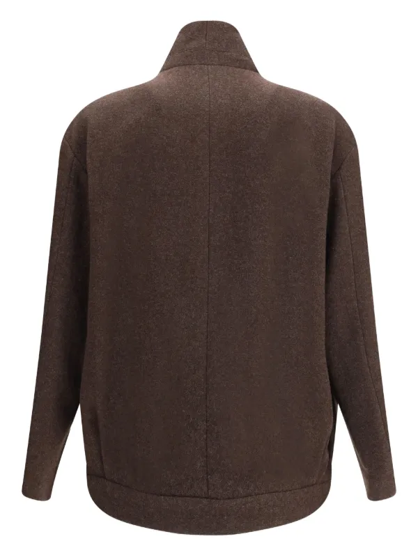 Giorgio Armani button-fastening Peacoat | Brown | FARFETCH MY