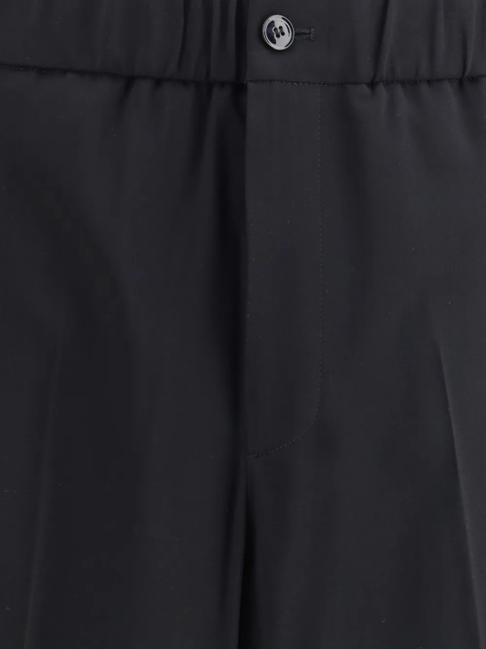 Giorgio Armani Elastic-waist Trousers In Black