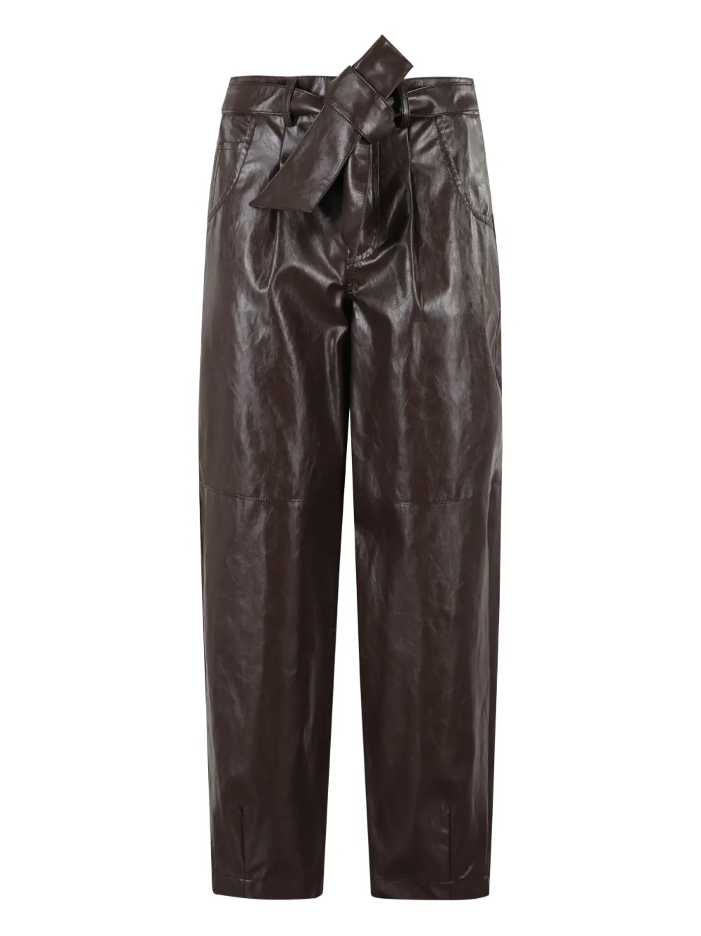 Federica Tosi bow-detail carrot trousers Bruin