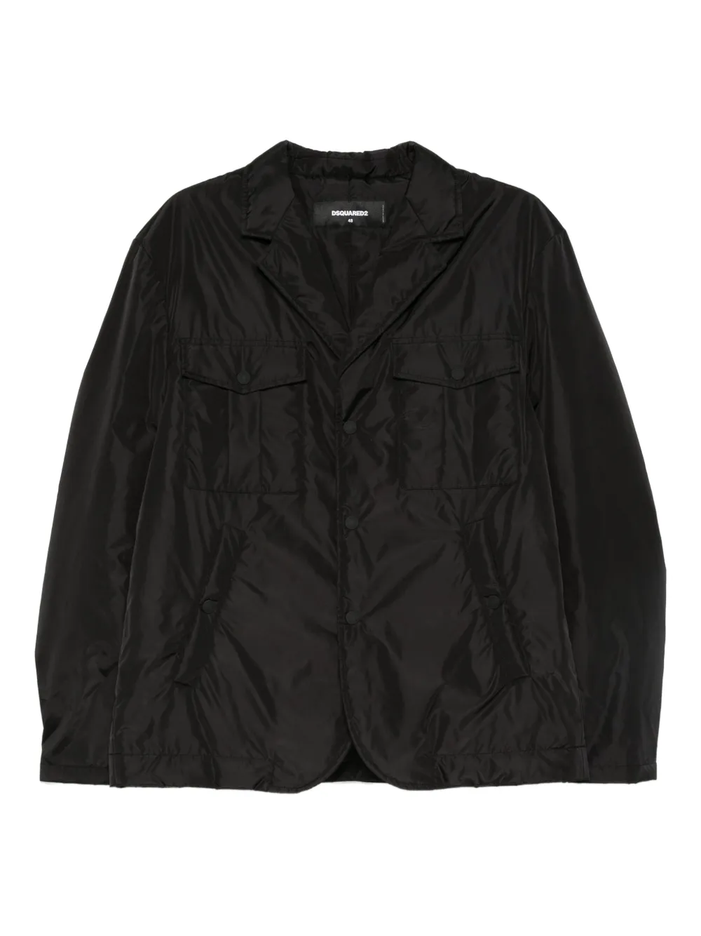 DSQUARED2 Jack met klepzak en knopen Zwart