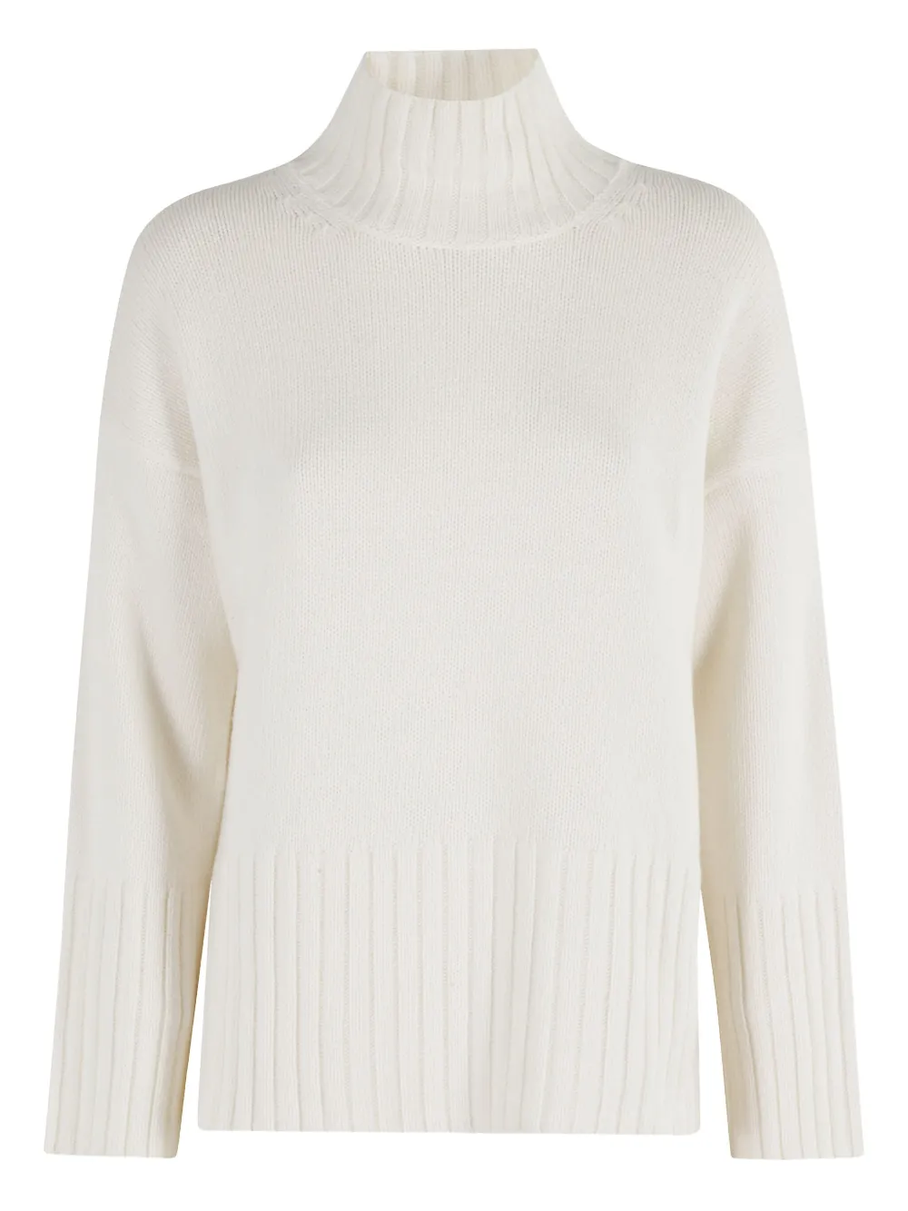 turtleneck ribbed sweater